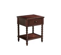 KOHUS Mesas De Noche Para Dormitorio Tavolino Da Salotto In Legno Massello Retrò, Tavolo Quadrato, Comodino Da Camera Da Letto Comodino/comodino Con Cassetti