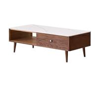 KOHUS Piccoli tavolini per camera da letto, tavolini da caffè in legno massello, stile nordico, moderno, di lusso, per piccoli appartamenti, soggiorno, casa, semplice tavolino da tè e salotto (100 cm)