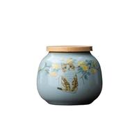 KOHUS Scatola di Tè Vasetto di Stoccaggio di Tè Bulk, Piccolo Vaso sigillato in ceramica, Vaso di Stoccaggio Alimenti da Cucina Domestico, Contenitore di Stoccaggio del tè, Vaso Singolo Contenitore di