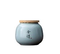 KOHUS Scatola di Tè Vasetto di Stoccaggio di Tè Bulk, Piccolo Vaso sigillato in ceramica, Vaso di Stoccaggio Alimenti da Cucina Domestico, Contenitore di Stoccaggio del tè, Vaso Singolo Contenitore di