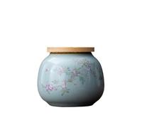 KOHUS Scatola di Tè Vasetto di Stoccaggio di Tè Bulk, Piccolo Vaso sigillato in ceramica, Vaso di Stoccaggio Alimenti da Cucina Domestico, Contenitore di Stoccaggio del tè, Vaso Singolo Contenitore di