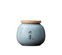 KOHUS Scatola di Tè Vasetto di Stoccaggio di Tè Bulk, Piccolo Vaso sigillato in ceramica, Vaso di Stoccaggio Alimenti da Cucina Domestico, Contenitore di Stoccaggio del tè, Vaso Singolo Contenitore di