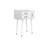 KOHUS Specchio Cosmetico con Luci E Set da Tavolo Comò in Ardesia Tavolino for Il Trucco Integrato, Piccolo e Moderno, Minimalista, for Camera da Letto Vanità Teenager con Specchio E Sgabello(B,60cm)