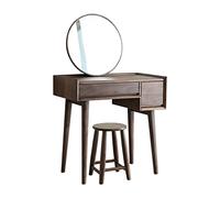 KOHUS Specchio Cosmetico Con Luci E Set Da Tavolo Comò in legno Tavolo for il trucco in legno Comò semplice piccolo Comò con telaio Struttura del comò Delicato Vanità Teenager Con Specchio E Sgabello