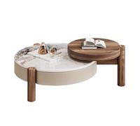 KOHUS Tavolini Piccoli Per Camera da Letto Tavolino da caffè rotondo semplice moderno nordico retrò for piccoli appartamenti, tavolino da salotto, tavolo da tè Tavolino da Salotto