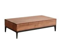 KOHUS Tavolini Piccoli Per Camera da Letto Tavolino da tè in legno con cassetto laterale, piccolo, for riporre piccoli appartamenti, mobile multifunzionale for soggiorno Tavolino da Salotto(130cm)