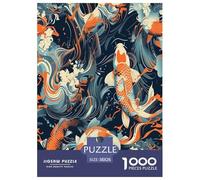 Koi Carp Puzzle Impossibili 1000 Pezzi Decorazione Per La Casa. Giochi Rilassamento E Intelligence Per Adulti E Bambini Da 12 Anni 38x26cm/1000pcs