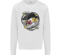 Koi Carpa Yin And Yang Pesce Stagno Uomo Felpa Maglione