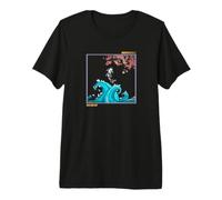Koi Fish Breaking The Waves - Serie Astratta Maglietta Premium