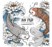 Koi Fish Coloring Book for Adults and Teens: Beautiful Ocean and Underwater Designs for Relaxation and Creativity