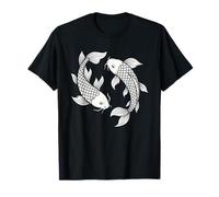 Koi Fish Giapponese Sakura Stile Vintage Nishikigoi Art Maglietta