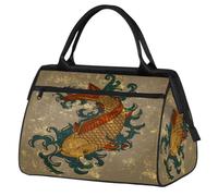 Koi Fish Japan Borsone da viaggio per donne e uomini, 24 l, borsa da weekend Koi Borsa da viaggio per palestra, viaggi, pernottamento, Colore, (24L) UK, Organizer per borse
