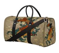 Koi Fish Japan Borsone da viaggio per donne, uomini, bambini, ragazze, ragazzi, koi, 22,7 l, borsa da viaggio per fine settimana, borsa a tracolla per sport, palestra, viaggi, Colore, 22.7 L,