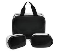 Koi Fish Japan Trousse per trucchi per donne e uomini, borsa cosmetica traslucida per lavaggio e doccia, 3 pezzi, organizer da viaggio per articoli da toeletta, Colore, XL, Astuccio per trucchi