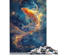 Koi Fish Japanese Jigsaw Puzzle Impossible 1000 Pezzi Decorazione Per La Casa. Rilassamento E Intelligence Per Adulti E Ragazzi Da 14 Anni 1000pcs (40x28cm)