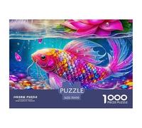 Koi Fish Jigsaw 1000 Pezzi Per Adulti Beautiful Carp Qualità Superiore Gioco Giocattolo Colorato Regalo Perfetto 70x50cm/1000pcs