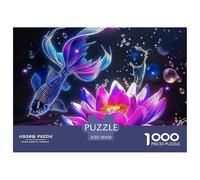 Koi Fish Jigsaw 1000 Pezzi Per Adulti Beautiful Carp Un Impegnativo Gioco Giocattolo Colorato Regalo Perfetto 70x50cm/1000pcs