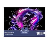 Koi Fish Jigsaw 1000 Pezzi Per Rilassarsi Beautiful Carp Qualità Superiore Giochi Educativo Decorazione Perfetta 38x26cm/1000pcs