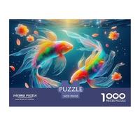 Koi Fish Jigsaw 1000 Pezzi Per Rilassarsi Beautiful Carp Un Impegnativo Giochi Educativo Decorazione Per La Casa 70x50cm/1000pcs