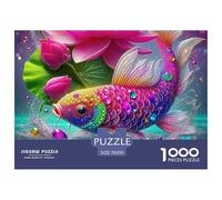 Koi Fish Jigsaw 1000 Pezzi Per Rilassarsi Beautiful Carp Un Impegnativo Giochi Educativo Regalo Perfetto 70x50cm/1000pcs