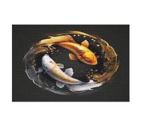 Koi Fish Jigsaw Puzzle 1000 Pezzi Per Adulti Gioco Jigsaw Toys Adolescenti Puzzles Gifts Decorazione Murale （75×50cm）