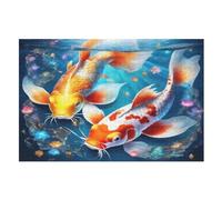 Koi Fish Jigsaw Puzzle 1000 Pezzi Per Adulti Gioco Jigsaw Toys Adolescenti Puzzles Gifts Decorazione Murale （75×50cm）