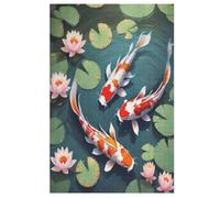 Koi Fish Jigsaw Puzzle 1000 Pezzi Per Adulti Gioco Jigsaw Toys Adolescenti Puzzles Gifts Decorazione Murale 78×53cm
