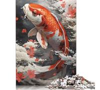 Koi Fish Jigsaw Puzzle Impossibili 1000 Pezzi Decorazione Per La Casa. Rilassamento E Intelligence Per Adulti E Ragazzi Da 14 Anni 1000pcs (75x50cm)