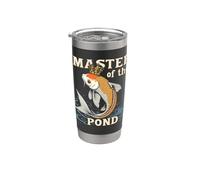 Koi Fish Keeper Koi Pond Lover e ornamentale Fish Hobbyist Bicchiere termico in acciaio inox doppia parete