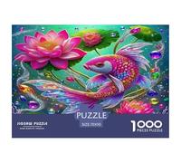 Koi Fish Koi dorata colorata sotto il sole 1000 pezzi puzzle per adulti The Impossible Challenge regalo divertente 70x50 cm/1000 pezzi