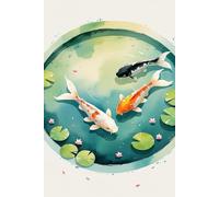 Koi Fish Minimalist Japanese Watercolor Notebook - 120 Dotted Pages for Journaling & Sketching: Minimalist Japanese Watercolor Koi Fish Journal - 120 ... Pages for Bullet Journaling, Notes & Sketches
