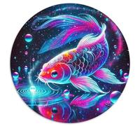 Koi Fish Puzzle Di Cartone 1000 Pezzi Adolescenti Beautiful Carp Regalo Giocattolo Decorazione Della Famiglia 1000pcs (67.5x67.5cm)