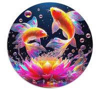 Koi Fish Puzzle Di Cartone 1000 Pezzi Adolescenti Beautiful Carp Relax PuzzleGiochi Decorazione Della Casa 1000pcs (67.5x67.5cm)