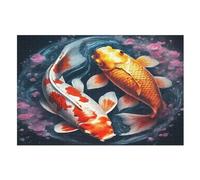 Koi Fish Puzzle Games for Adults E Bambini - for Creativity And Mindfulness - Challenging Jigsaw Puzzles 1000 Pezzi for Family （75×50cm）