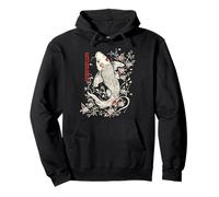 Koi Fish Tatuaggio Giapponese Floral Zen Inchiostro Acqua Felpa con Cappuccio