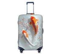 Koi Fish Water Travel - Coperture elastiche per bagagli da 45-81 cm, Nero , M