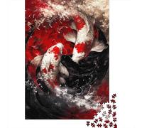 Koi Fish Yin Yang Puzzle Giochi 1000 Pezzi Regalo Per Lui E Per Lei Arte Interesting Puzzle Adulti Idea Regalo Per 70x50cm/1000pcs