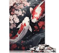 Koi Fish Ying Yang Jigsaw Puzzle Impossibili 1000Pcs Decorazione Per La Casa. Giochi Rilassamento E Intelligence Per Adulti E Ragazzi Da 14 Anni 1000pcs (40x28cm)