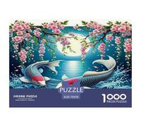 Koi Fish1000 Pezzi Puzzle AdultiAnimal Koi Fish Sfida Per Adulti Puzzle Animali Divertenti Per Uomo E Donna Regalo Giocattolo Colorato Per La Famiglia70x50cm/1000pcs