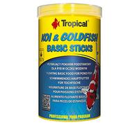 KOI&GOLDFISH BASIC STICKS 1000ml / 80g - alimento completo e galleggiante per koi, pesci rossi e altre carpe ornamentali allevate in laghetti
