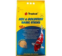 KOI&GOLDFISH BASIC STICKS 10L / 800G - alimento completo e galleggiante per koi, pesci rossi e altre carpe ornamentali allevate in laghetti