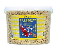Koi&Goldfish Basic Sticks 11L / 900g - è Un mangime Completo e Galleggiante per Koi, Pesci Rossi e Tutte Le Altre Carpe Ornamentali allevate in laghetti da Giardino
