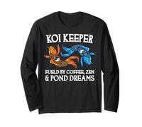 Koi Keeper Alimentato da caffè Zen e Pond Dreams Maglia a Manica