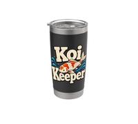 Koi Keeper Fish Pond Hobby Bicchiere termico in acciaio inox doppia parete