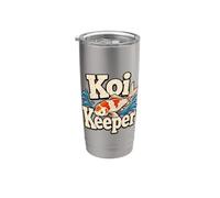 Koi Keeper Fish Pond Hobby Bicchiere termico in acciaio inox doppia parete