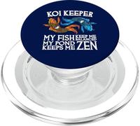 Koi Keeper I miei pesci mi mantengono in equilibrio Il mio laghetto mi mantiene Zen PopSockets PopGrip per MagSafe