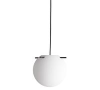 Koi Lampadario Ø25 Bianco Opale/ Bastoncini Nero