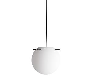 Koi Lampadario Ø25 Bianco Opale/ Bastoncini Nero