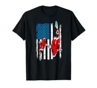 Koi Patriottico con Bandiera USA e laghetto Maglietta