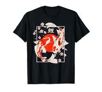 Koi Pesce Sakura Giapponese Estetica Vintage Asiatico Arte Maglietta